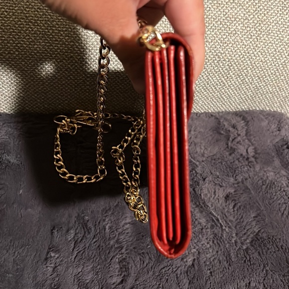 Authentic Fendi clutch WOC leopard red - Picture 6 of 17